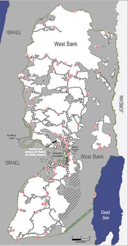 Rapport de l'ONU : “Israel a augmenté le nombre de barrages routiers en Cisjordanie”